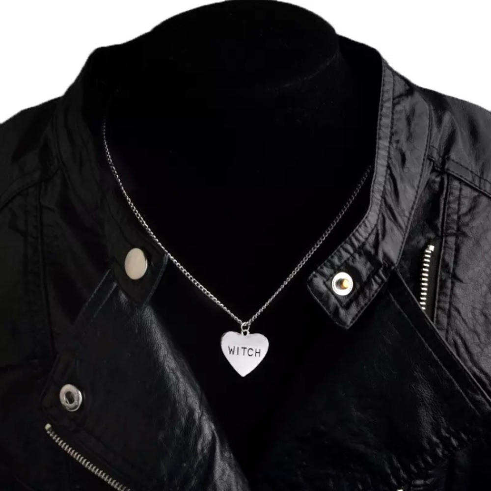 Witch Heart Pendant Necklace - Picture 7 of 7